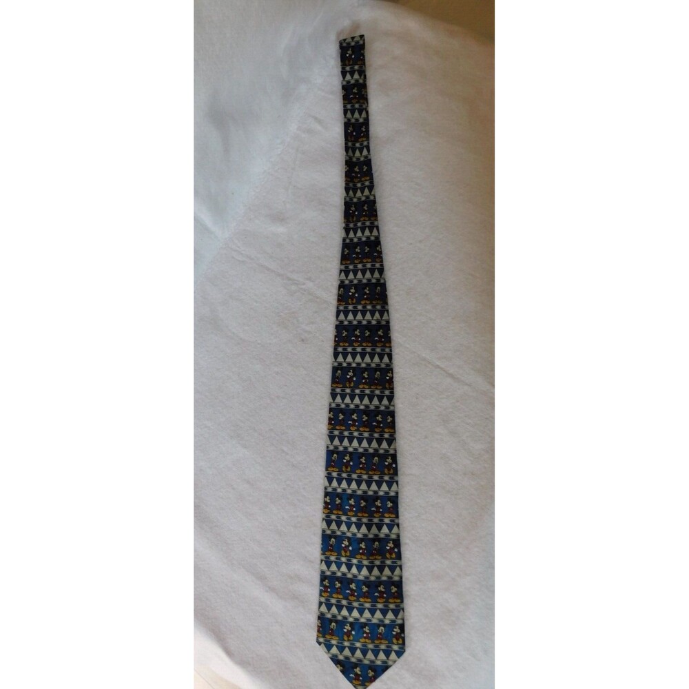 Mickey Unlimited Brand Necktie Mickey Mouse Design Multi Color 100% Poly Korea